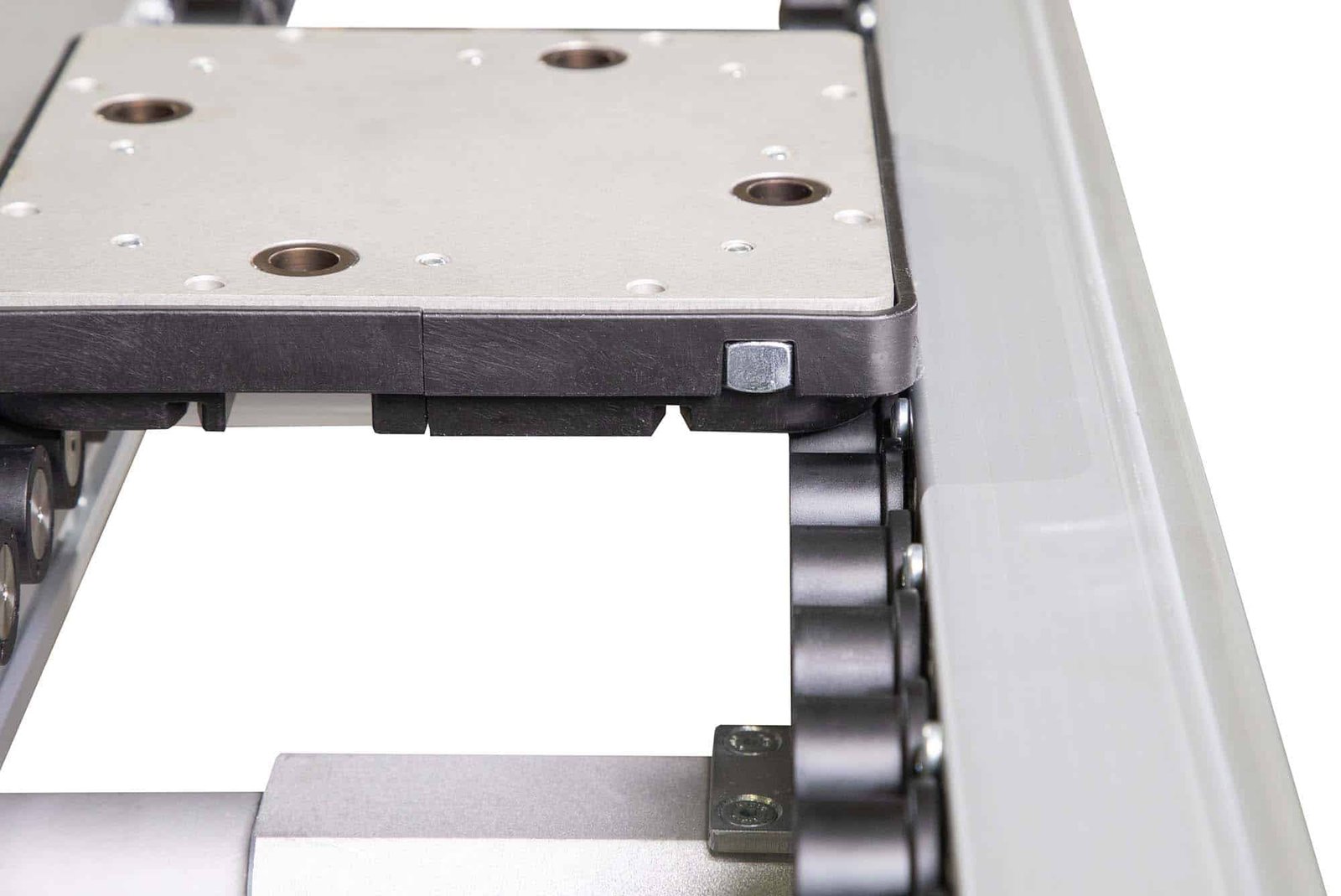 Conveyor equipment serving optical production