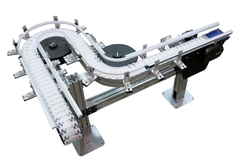 Flexible-chain alpine conveyor