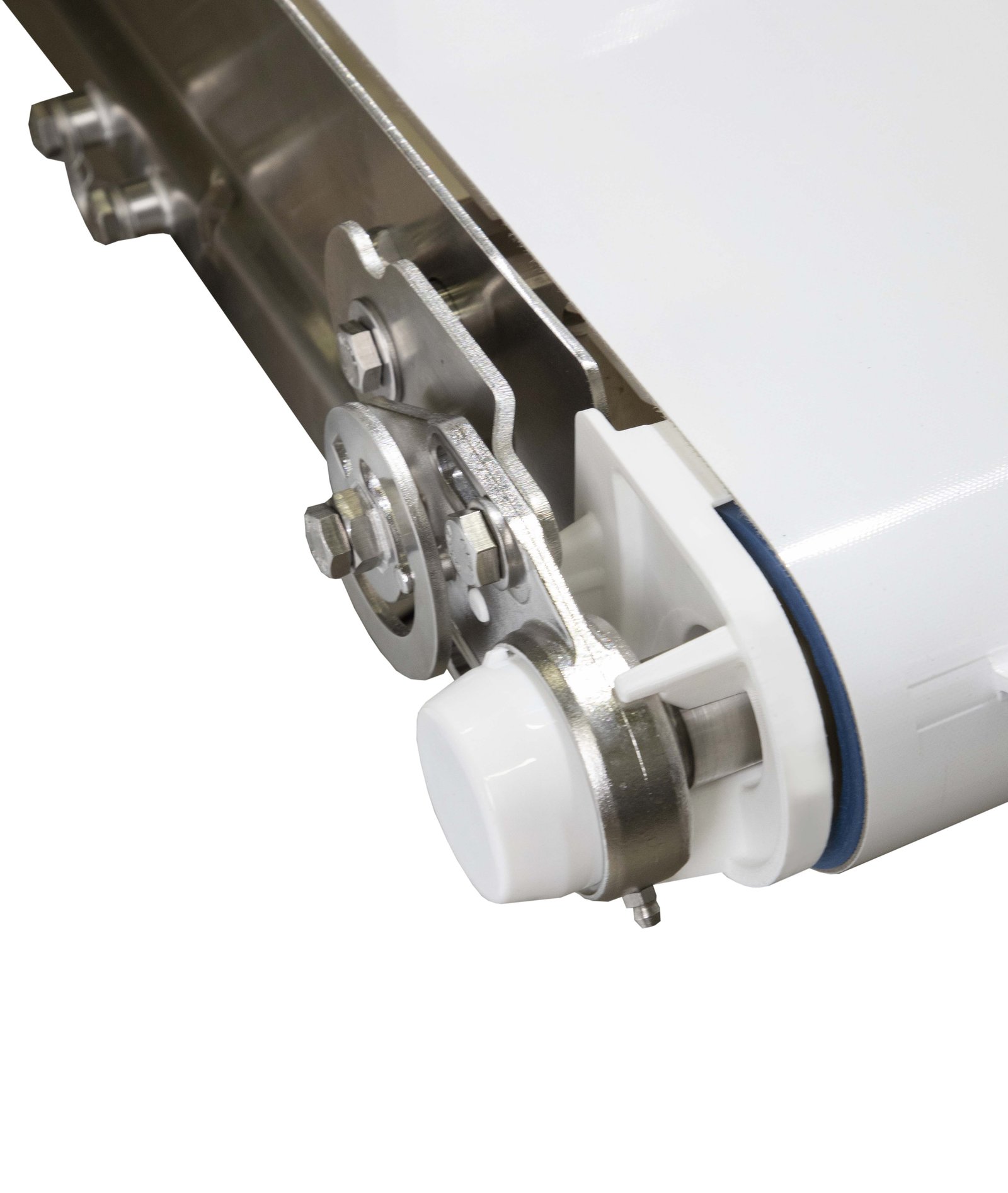 Low-profile stainless-steel sanitary conveyor