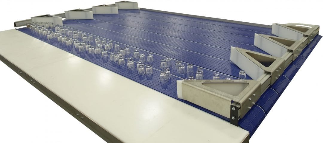 Multi-lane accumulation table buffering glassware