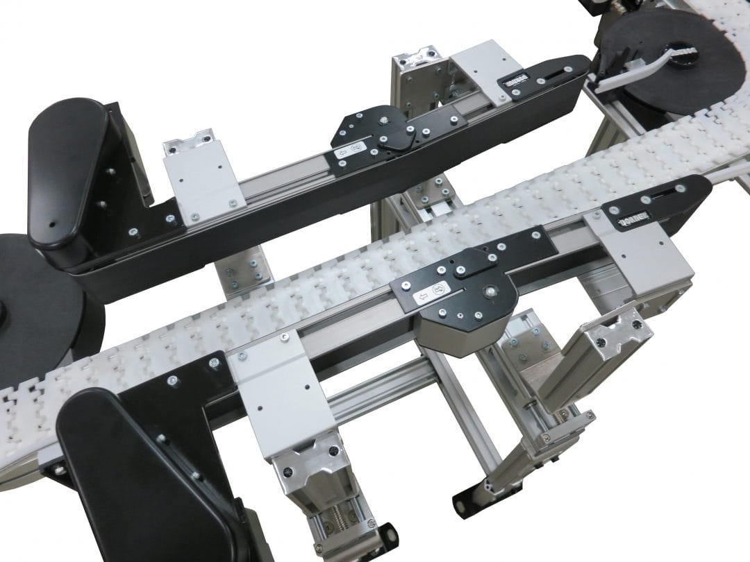 Multiple side-grip transfer conveyors