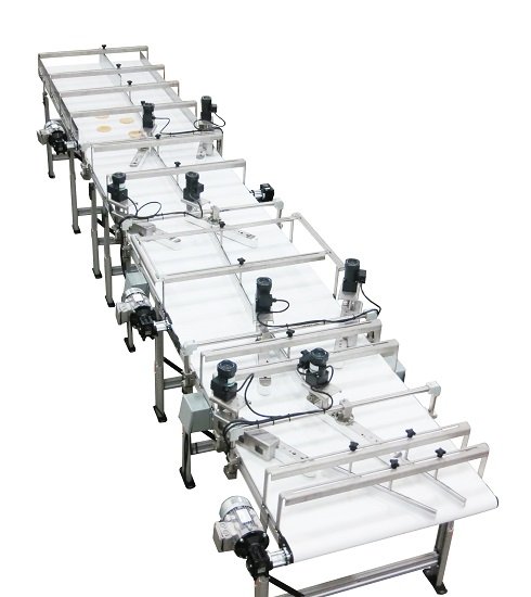 Complete multi-stage chicaning conveyor line