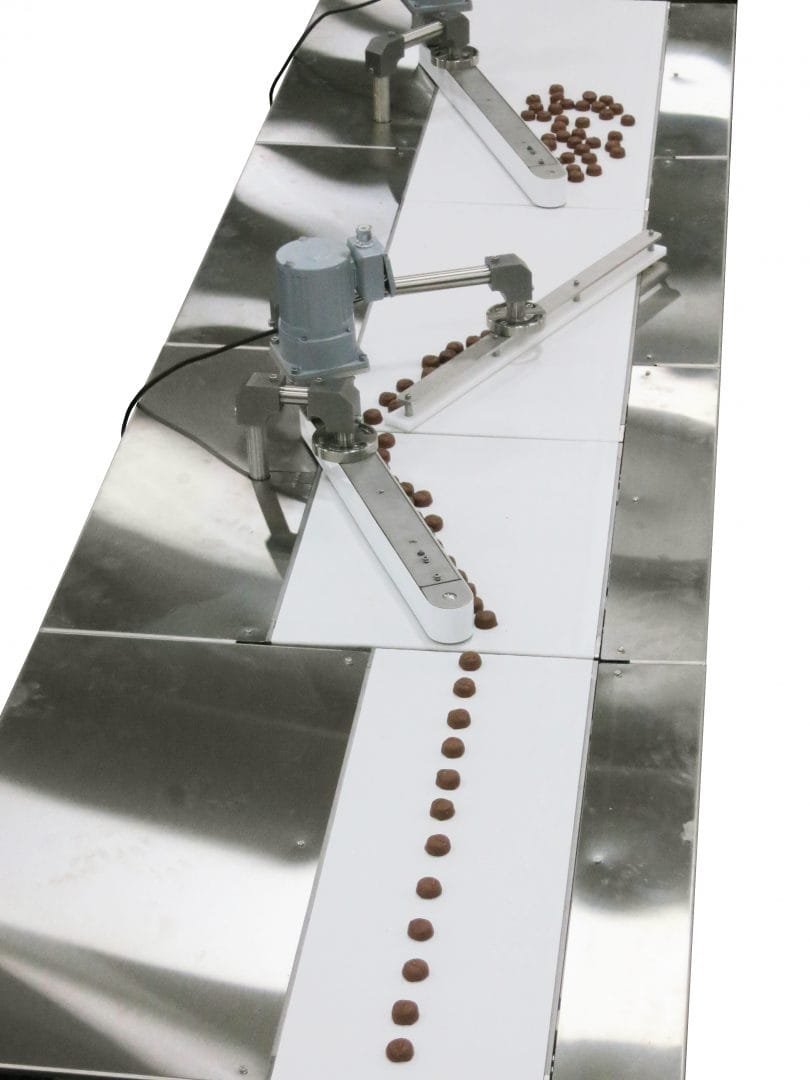 Single-file conveyor outfeed