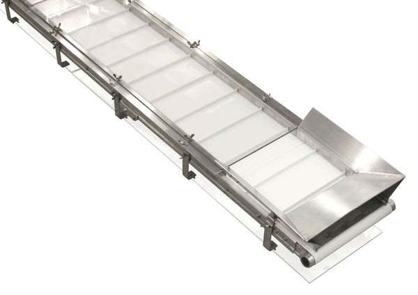 Custom hopper built to suit a specific conveyor