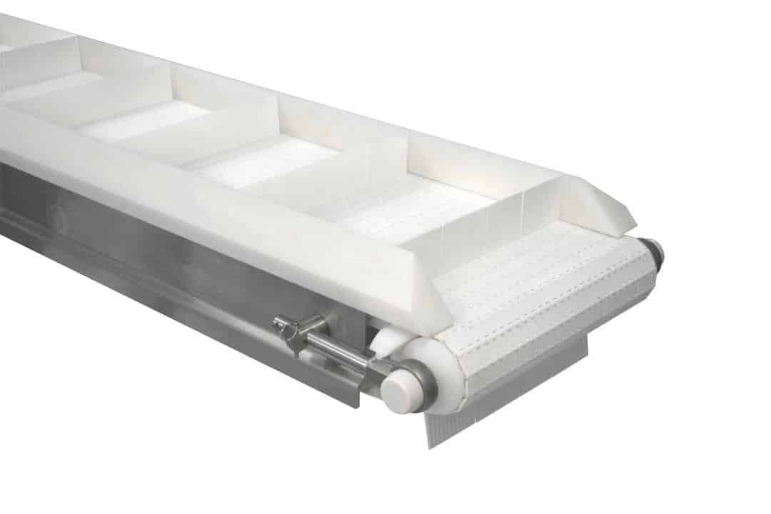 AquaPruf 7400 cleated conveyor designed for sanitary applications
