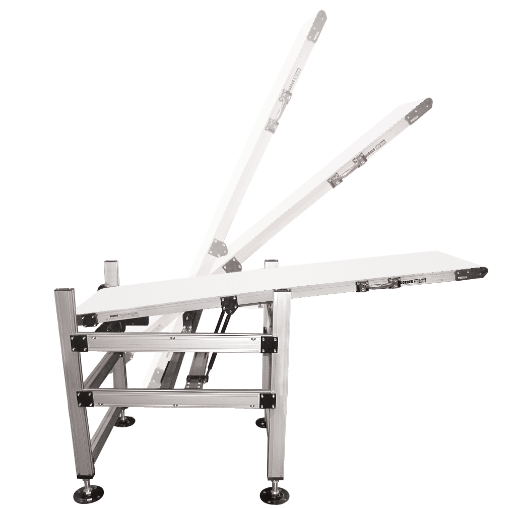 Conveyor lift gate providing line access