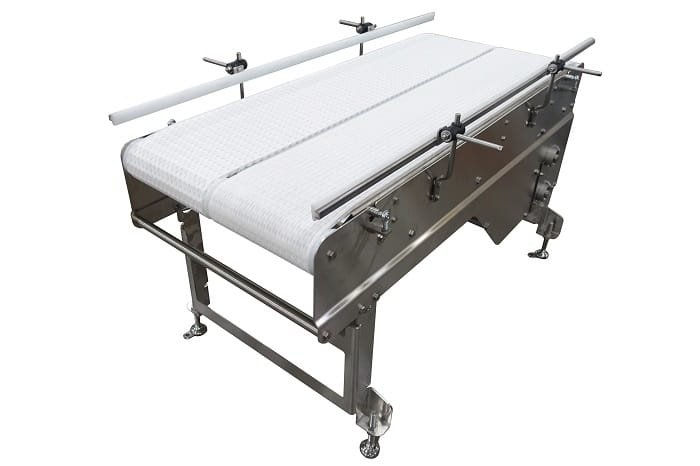 Dual-belt stainless rotator conveyor