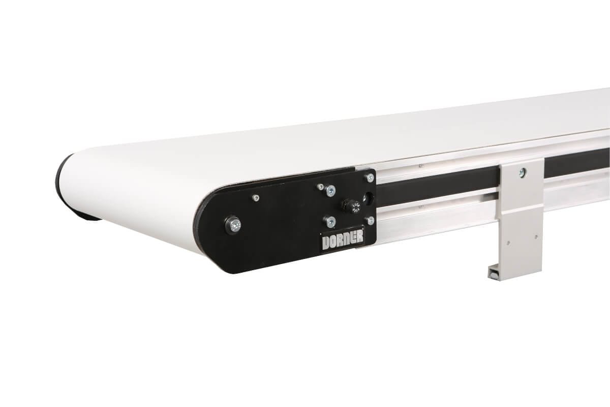 High-speed flat-belt end drive