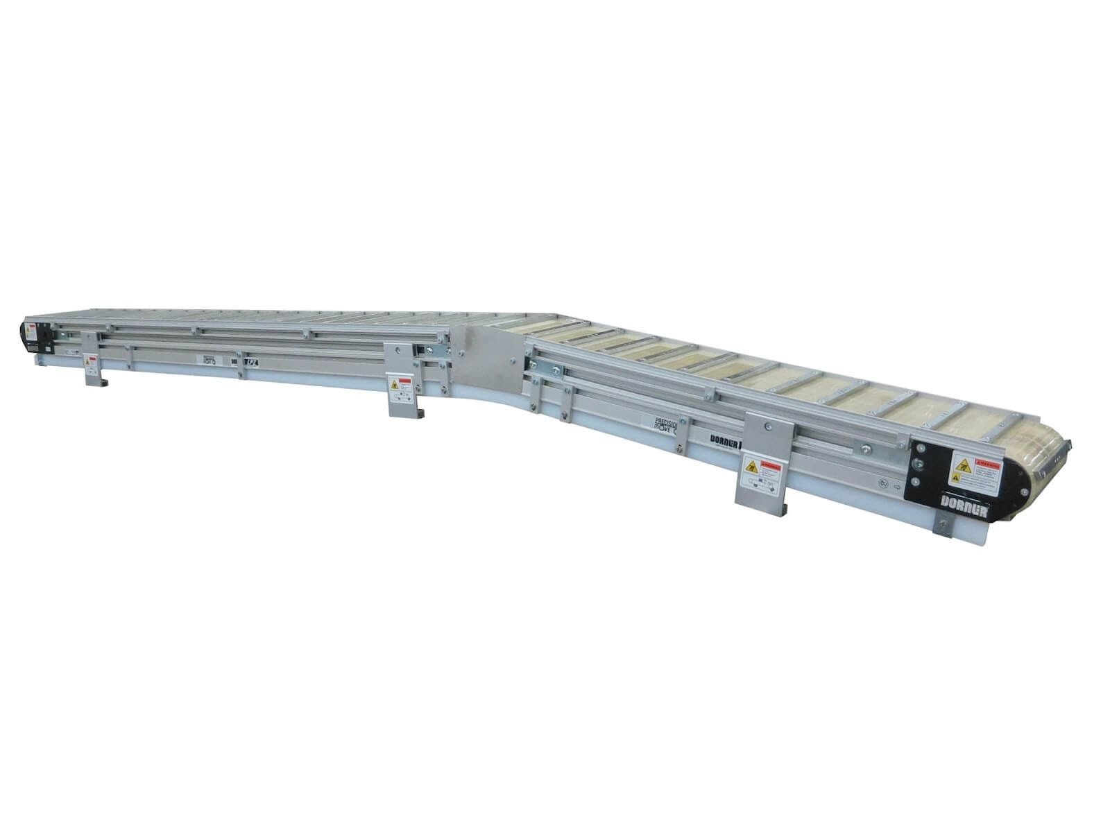 High-speed conveyor with nose-over configuration