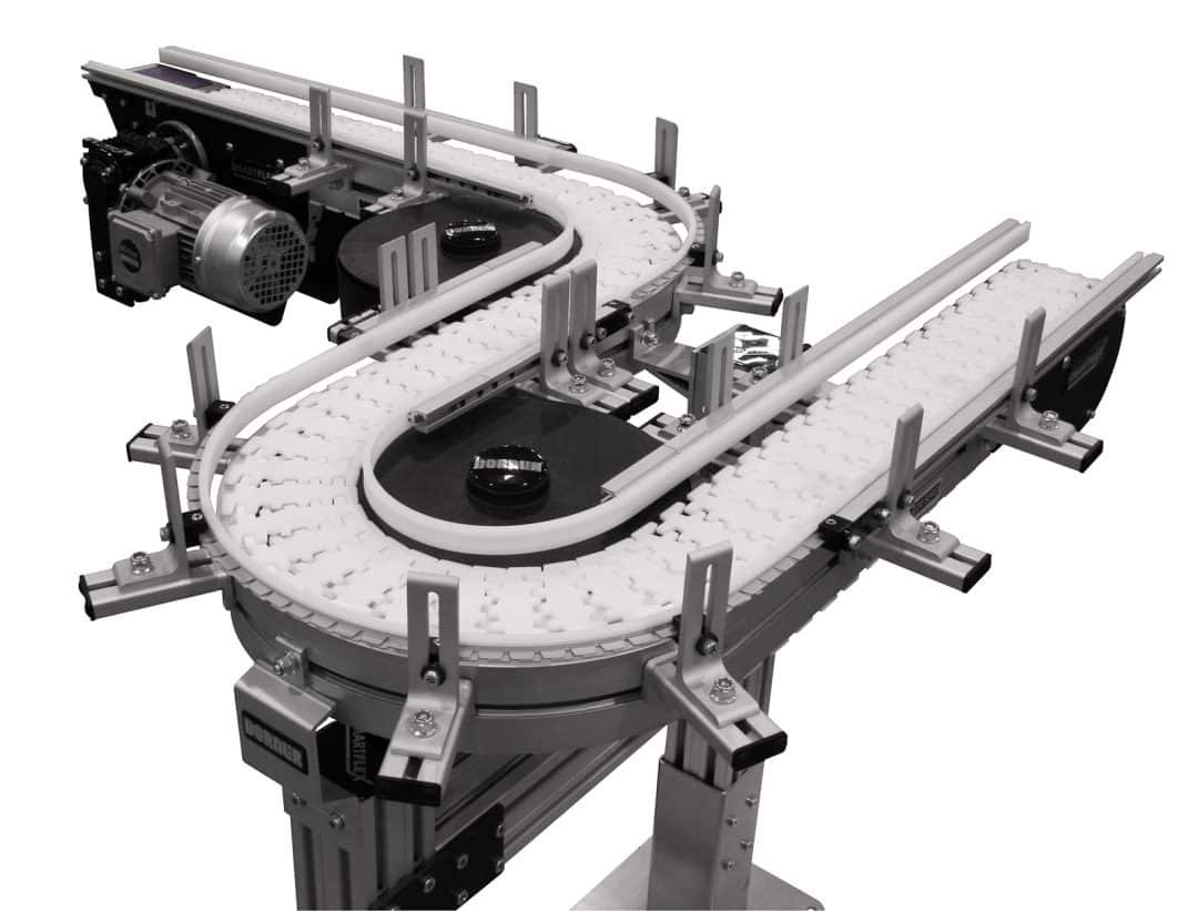 FlexMove conveyor with multiple curves