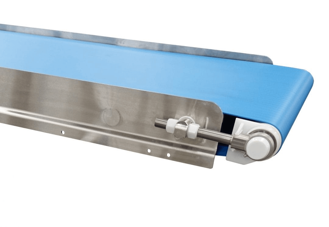 Continuously welded stainless steel sanitary conveyor
