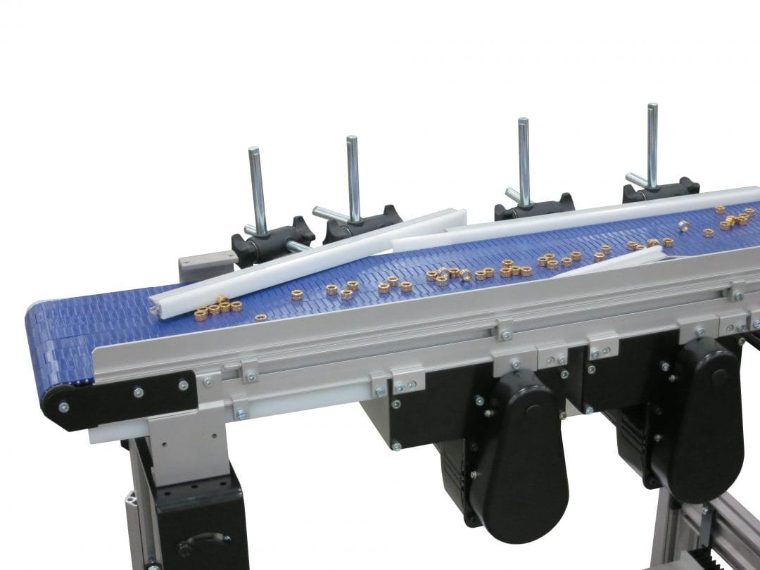 Conveyor line supporting continuous product flow