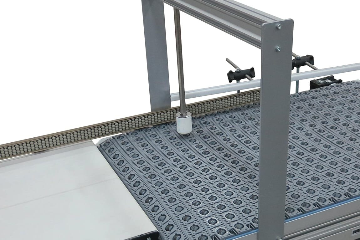 Adjustable bump turn rotating a product