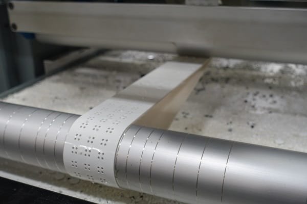 Vacuum conveyor handling small flat components